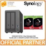SYNOLOGY 2 Bay DiskStation DS723+ Bundle with 2 x 12TB SEAGATE IronWolf